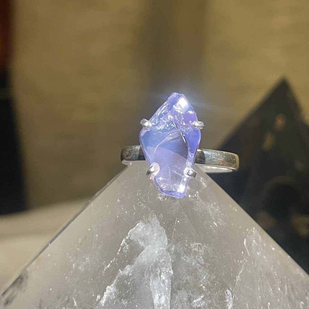 Lavender Quartz High Quality Sterling Silver Size 10 Ring